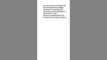What is 30 Seconds (game)?