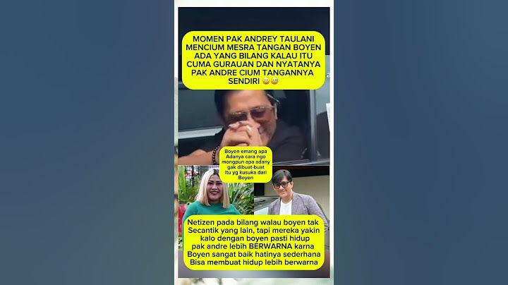 Momen pal andre taulany cium tangan boyen
