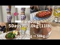 SUB) 短期集中ダイエット/５日間でー５kg🔥71kg→58kg / 減量した食事記録