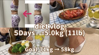 SUB) 5 days shortterm intensive diet / 5 days 5kg  / Weight loss meal