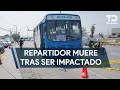 Repartidor muere tras ser impactado por ruta urbana en la avenida lincoln en monterrey