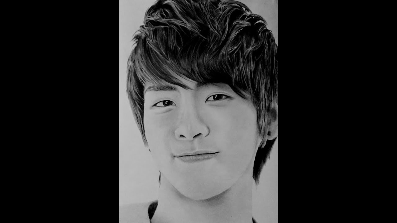 鉛筆画 Pencil Drawing Shinee Jonghyun シャイニー ジョンヒョンのイラスト 早送り動画 Youtube