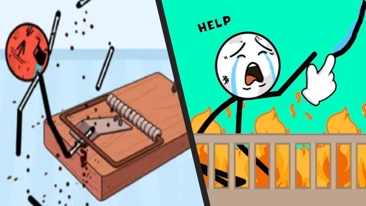 RAGDOLL BREAK KICK LOSER vs WATERING PUZZLE Satisfying Double Gameplay STICKMAN Puzzle Android ios