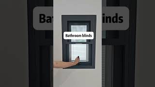 Compact and convenient bathroom blinds. #window #home #windowdesign #aluminumwindows