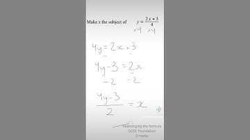 Rearranging Formulae | GCSE Maths Higher