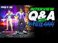 INTERVIEW WITH WHITE444 II  DOES HE SPEAK FOR THE FIRST TIME? HE LEFT OP !