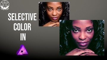 What is selective color adjustment in Affinity Photo