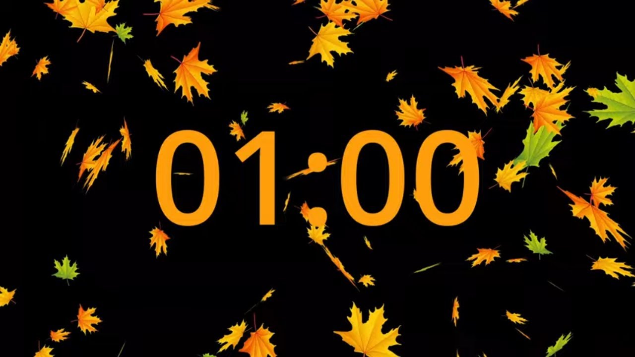 1 Minute Fall Countdown Timer : Get Ready for Autumn - YouTube
