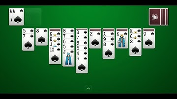 Spider Solitaire (by Brainium Studios) - offline solitaire card game for Android and iOS - gameplay.