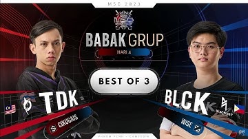 MOMENT FIGHT | TDK (MALAYSIA) vs BLCK (PHILIPPINES) | MSC Group Stage Day 4 | MSC 2023 | #MSC2023