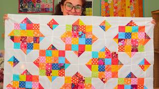 16-Patch Star Quilt Pattern [Tutorial]