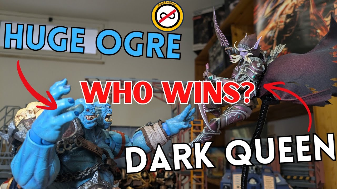 Обзор фигурок Mety Toyz Crusher Ogre & Grey Knight Queen of Shadows в масштабе 1/10 (фантастическ...