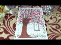 Easy Cherry Blossom Art #viralvideo #trendyvideo #cherryblossom #drawingtutorial #easyart #painting 