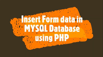 How to insert form data into MYSQL database using PHP | PHP Lecture 15 | How to do this