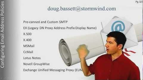 Microsoft Exchange 2010 Email Address Policies