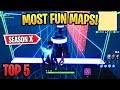 Top 5 Most Fun Season X Fortnite Creative Maps (With Codes)