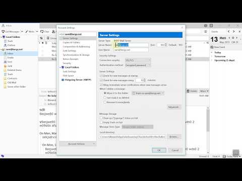 Thunderbird Email - Fix IMAP Settings