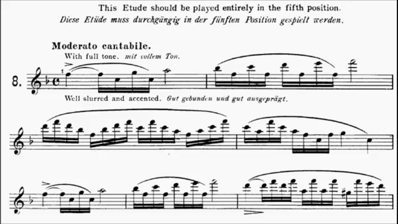 AMEB Violin Grade 8 List A Dancla Etude Op.73 No.8 YouTube