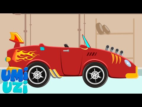 Спортивная машина транспортное средство видео о мойке автомобилей для детей