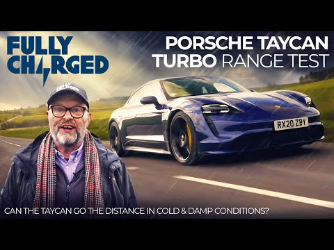 Porsche Taycan Turbo Range Test in Cold &amp; Damp Conditions | 100% Independent, 100% Electric