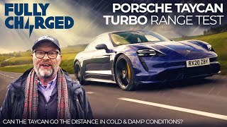 Porsche Taycan Turbo Range Test in Cold & Damp Conditions | 100% Independent, 100% Electric