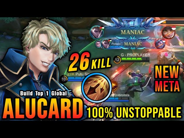 26 Kills + 2x MANIAC!! Unstoppable Alucard with Inspire META!! - Build Top 1 Global Alucard ~ MLBB class=
