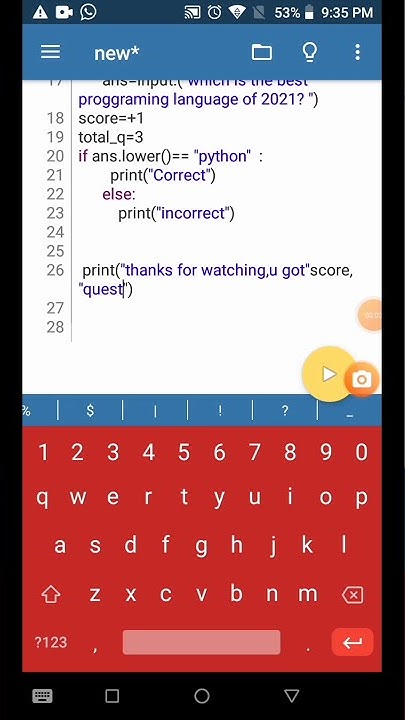 how to make an easy quiz game using Python # python #short #easy game ...