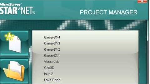 StarNet 7 OPUS Static Adjustment