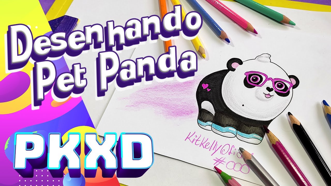 Como Desenhar e Colorir o Panda da Luluca