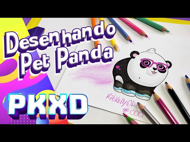 LULUCA  Arte com notas musicais, Panda desenho, Desenhos de patins