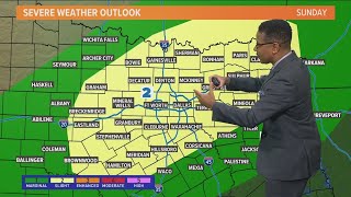 DFW weather: Our storm chances Saturday and Sunday
