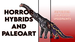 Horror Hybrids And Paleoart Sauropods Ankylodocus And Brachiosaurus Speedpaints