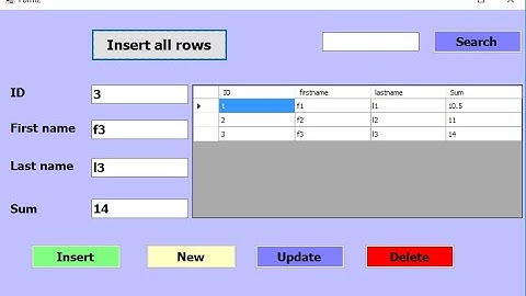 c# tutorial for beginners - Insert all data of a dataGridView to access database at once  with  code