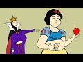 Disney princess snow white as chubby   funny animation
