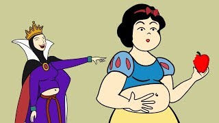 Disney princess Snow White AS CHUBBY  - Funny Animation