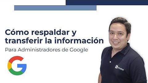 Cómo archivar y transferir los datos de un usuario  | Google Workspace (G Suite)