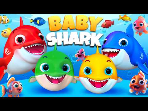 Baby Shark Splash Doo Doo , Happy Birthday Song - Nursery Rhymes - #nurseryrhymes #shorts #kids