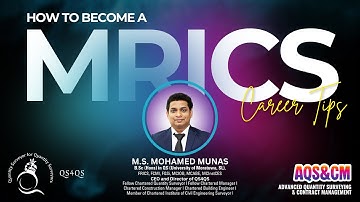 How to Become MRICS | Step-by-Step Guide to RICS Membership | Quantity Surveying Career Tips
