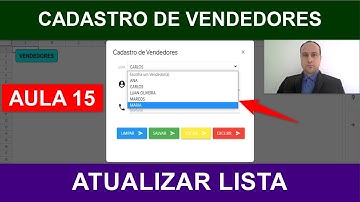 Atualizar Lista Suspensa do Formulário HTML - Apps Script - Planilhas Google - Aula 15