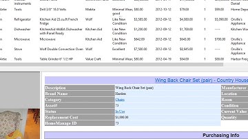 Home Inventory Reporting - What
