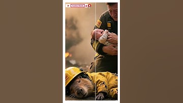 "🐾 Capybara Anh Hùng Cứu Người Trong Biển Lửa 🔥 | Chuyện Có Thật Gây Sốc! #Shorts #Capybara"