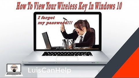 How to View your forgotten Wifi Password (Security Key) on Windows 10