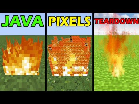 minecraft java vs pixels vs teardown