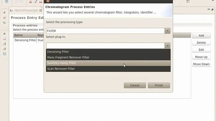 OpenChrom - Chromatogram Batch Processing