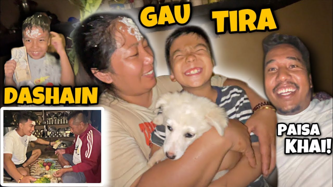 HAMRO DASHAIN GAU TIRA!!! || PANI PARE PANI AATI RAIMILO || VAI KO BUSINESS  FT. @mamamaijuvlogs2939