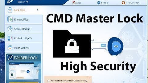 Lock and unlock Personal folder | using command prompt (CMD)