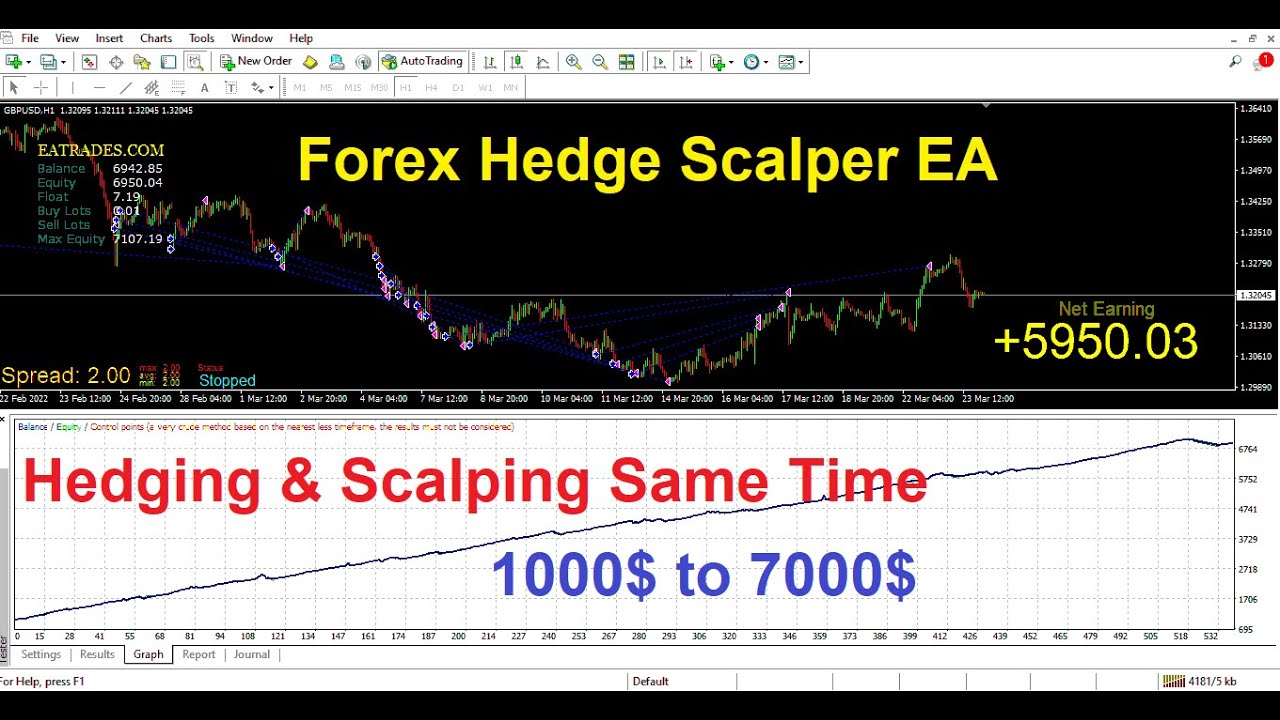 Mt4 Forex Ea Hedge Scalper Hedging And Scalping At The Same Time 1000 To 7000 Forex Robot