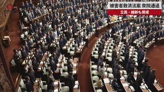 【速報】被害者救済法案、衆院通過 立民・維新も賛成