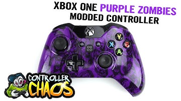 Xbox One Purple Zombies - Modded Controller - Controller Chaos