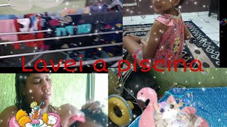 Lavei A Piscinamostrei A Minha....